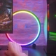 Настольная LED лампа RGB Intelligent circular atmosphere light Bluetooth USB with app (Black) Epik (182435) - изображение 5