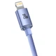 Дата кабель Baseus Crystal Shine Series Type-C to Lightning 20W (1.2m) (CAJY00020) Purple - зображення 4