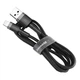 Дата кабель Baseus Cafule Lightning Cable 1.5A (2m) (Серый / Черный) (117480) - изображение 2