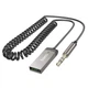 Bluetooth-ресивер HOCO E78 Benefit car AUX BT receiver with cable Black Metal Gray (6942007605663) - изображение 7