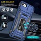 Ударопрочный чехол Camshield Army Ring для Apple iPhone 7 / 8 / SE (2020) (4.7") (Синий) - изображение 4