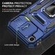 Ударопрочный чехол Camshield Army Ring для Apple iPhone 7 / 8 / SE (2020) (4.7") (Синий) - изображение 6