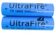 Акумулятор комплект 2 штуки 18650 3.7 V 3500 mAh реально біля 1400 mAh батарея літій-іонна Li-Ion UltraFire - зображення 2