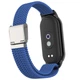 Ремешок для Xiaomi Smart Band 10/9/8, Braided Solo Loop, синий, нейлоновый плетеный браслет, эластичный сменный ремешок для фитнес-трекера с надежным креплением, ArmorStandart (ARM86880) - изображение 2