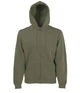 Толстовка мужская Fruit of the Loom Premium hooded sweat jacket S Оливковый (062034059S) - изображение 1