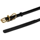 Нашийник для Собак Круглий Шкіряний BronzeDog Premium Crazy Чорний XS 7 мм 18-25 см (002101) - зображення 4