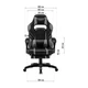 Крісло ігрове GT Racer X-2749-1 Gray/Black Suede (X-2749-1 Fabric Gray/Black Suede) - изображение 11