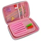 Пенал Cool For School с тиснением 1 отделение Фуксия (QT-5626-Rosered) - изображение 2