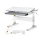 Парта Mealux Edmonton Multicolor G Liite (BD-610 W/MC + G Lite) - изображение 1