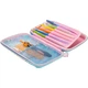 Пенал Cool For School з віконцем 1 відділення з органайзером блакитний (QT-5750-Blue) - зображення 2