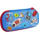 Пенал Cool For School с тиснением 1 отделение Черный (QT-5697-Blue) - изображение 1