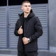 Мужская Демисезонная Куртка Soft Shell "Pobedov Matrix" от 0 до +15°С с капюшоном черная размер L - изображение 3