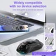 Геймерська акумуляторна бездротова (Bluetooth + 2,4G) миша AULA SC660, PixArt PAW3325, 10000DPI, Black (SC660B) - зображення 9