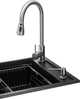 Кухонная мойка GRANADO Basic Estella 5-в-1 Black Shine - изображение 2