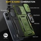 Ударостійкий чохол Camshield Army Ring для Xiaomi Redmi Note 13 4G (Оливковий / Army Green) - изображение 5