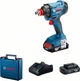 Аккумуляторная ударная дрель-гайковерт Bosch GDX 180-Li (06019G5223) 2 акку + зар. устройство - изображение 1