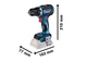 Акумуляторний дриль-шуруповерт BOSCH GSR 18V-90 C (06019K6006) - зображення 3