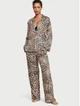 Піжама Сатинова (сорочка + штани) Victoria's Secret Satin Long Pajama Set XS Лео (26748488) - зображення 1