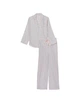 Піжама Фланель (сорочка + штани) Victoria's Secret Long Pajama Set M Блакитна смужка (26673901) - изображение 3