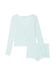 Піжама Модал (сорочка + шорти) Victoria's Secret Modal Henley Short PJ Set S Блакитна (26748269) - изображение 3