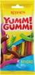Упаковка жевательных конфет Roshen Yummi Gummi Sour Sticks 70 г х 40 шт (4823077637506) - изображение 2