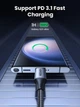 Кабель PD3.1 USB-C 240W UGREEN US535 Type-C to Type-C для быстрой зарядки ноутбука, планшета, смартфона 5А 48V Supercharge Space Grey 2m (90440) - изображение 4