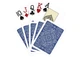 Карты Modiano Карты игральные Modiano Texas Poker 100% Plastic 2 Jumbo Index (blue) (ВР_КИМТППБ) - изображение 3