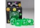 Набор кубиков Transparent 7 Dice Set - Green (7 шт.) (g7dtran05) - изображение 1