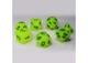Набор кубиков Glow in the dark 7 Dice Set - Yellow (7 шт.) (g7dglow01) - изображение 4
