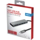 USB-хаб Trust Halyx Fast USB-C Hub с кардридером SD/microSD Серый (24191) - изображение 5