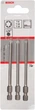 Набір біт Bosch Extra Hard T8/10/15 89 мм, 1/4", 3 шт (2607001759) - зображення 2
