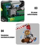 Конструктор Mould King 19006 Трактор John Deere із захопленням та причепом пневматичний 938 деталей - зображення 6