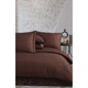Постільна білизна Hobby Exclusive Sateen Diamond Cizgili шоколадний євро 8698499160927 - зображення 3