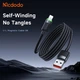Кабель быстрой зарядки с магнитной функцией Mcdodo USB-A to Lightning 3A Magnetic Self-Winding Data Cable 1.2m CA-6000 - изображение 3
