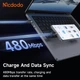 Кабель швидкого заряджання з магнітною функцією Mcdodo USB-A to USB-C 6A Magnetic Self-Winding Data Cable 1.2m CA-5650 - зображення 8