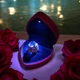 Коробочка для кільця з підсвіткою у формі серця подарункова весільна скринька упаковка футляр - зображення 5