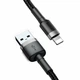 Кабель Baseus Cafule Cable USB For iP 2A 3m Gray+Black (CALKLF-RG1) - изображение 3