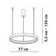 Підвісний світильник Friendlylight Santorini 78 LED 60W 3000/4000K Gold FL3018 - зображення 5