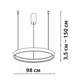 Підвісний світильник Friendlylight Santorini 98 LED 90W 3000/4000K Gold FL3021 - зображення 5