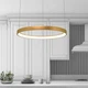 Підвісний світильник Friendlylight Santorini 58 LED 50W 3000/4000K Gold FL3015 - зображення 1