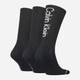 Набор мужских носков высоких хлопковых Calvin Klein 701218725-001 One Size 3 пары Черный (8720245219624) - изображение 2