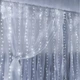 Гирлянда штора Роса, 8x1,5м, 600 LED, 40 нитей, 220В, статический режим, IP44, Холодный белый - изображение 4
