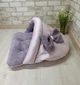 Лежак норка з капюшоном для котів та собак Animals_joy M 70*60 cм (026) - изображение 2