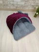 Лежак норка з капюшоном для котів та собак Animals_joy M 70*60 cм (020) - изображение 3