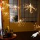 Світлодіодна гірлянда штора "Фейєрверк", 3x0,6м, 500 LED, 5 пучків, 8 режимів, 220V, Теплий білий - зображення 1