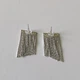 Сережки цвяшки з ланцюжками сережки-шторки Honey Fashion Accessories сріблястий (12-202) - зображення 4