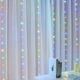 Світлодіодна гірлянда штора "Кришталеві кульки", 3x1м, від USB, 100 LED, 8 режимів, IP44, Мультиколор - зображення 6