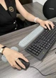 Эргономичный коврик подставка под руки для мыши клавиатуры запястья расслабляющий коврик подлокотник для мыши из пены с эффектом памяти компьютерный Neon 1 шт Белый - изображение 9