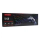 Провідна ігрова клавіатура TWolf T17 LED Blue Switch, Black - зображення 4
