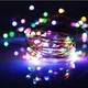 Xmas гирлянда 50 LED 5 м медная проволока мультицвет от батареек+USB (FG22) - изображение 5